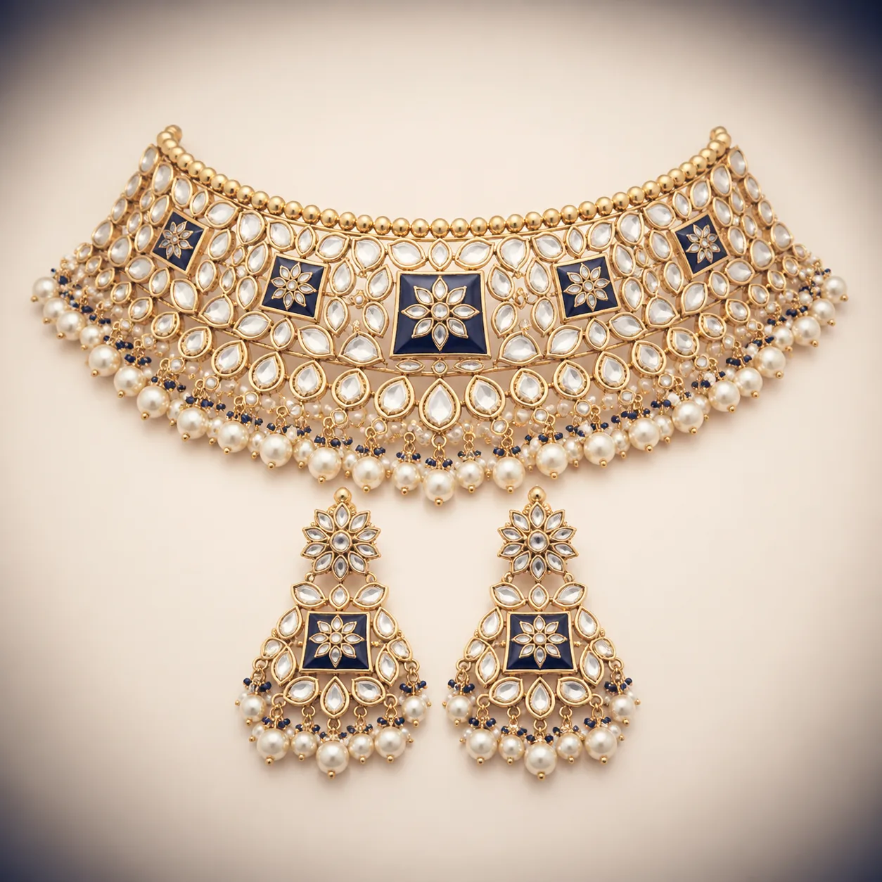 Gulnaar Pearl Choker Set