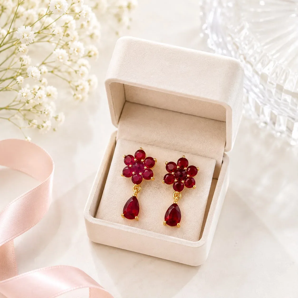 Zircon Earring-256 (Golden)