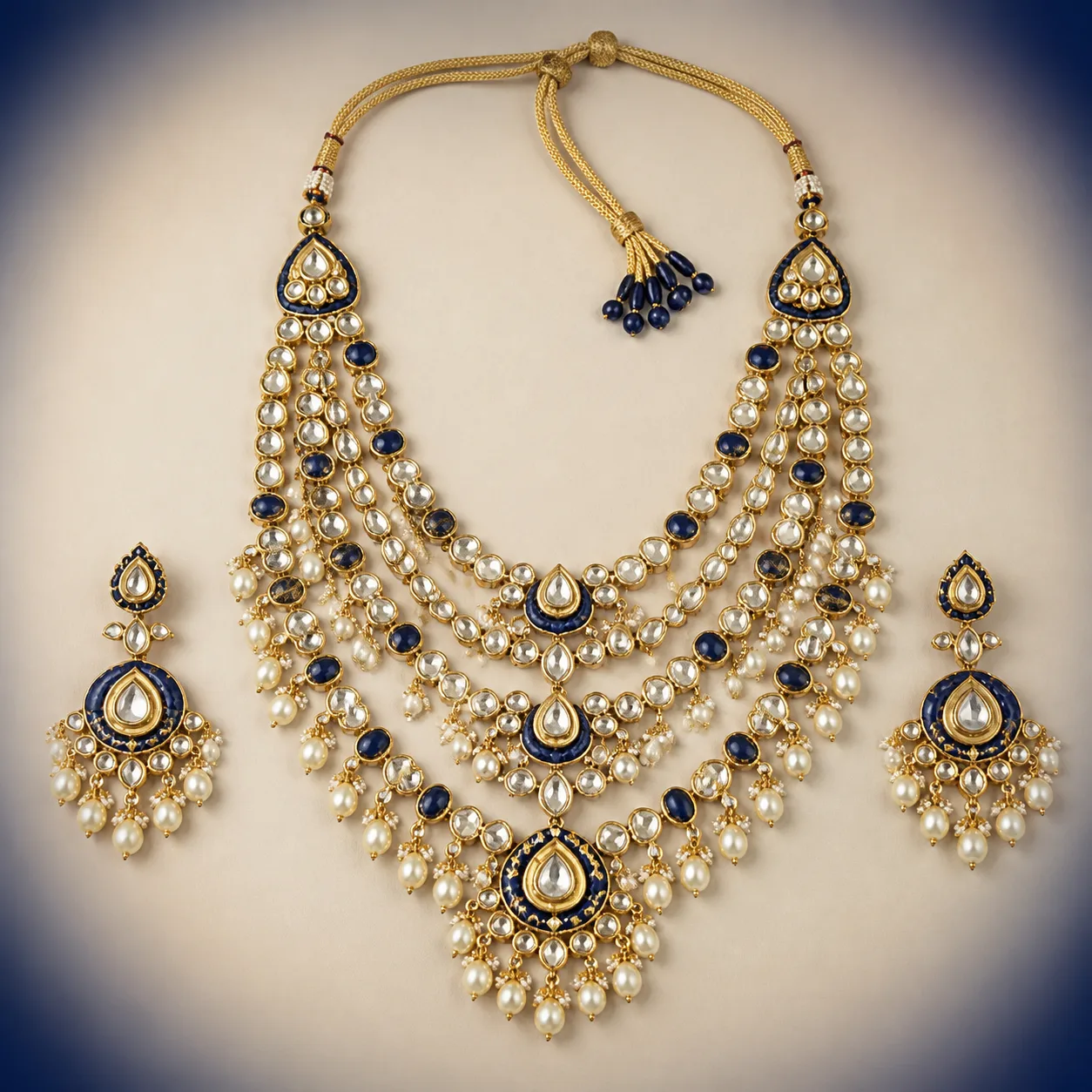 Maharani Kundan Rani Mala Set