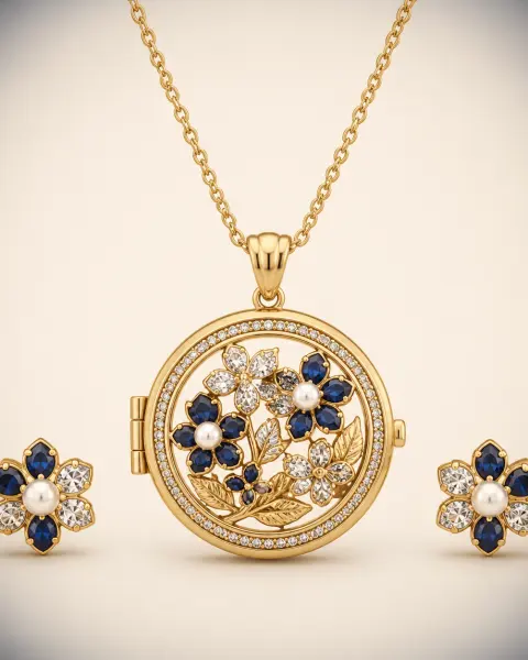 Dua Calligraphy Locket Set